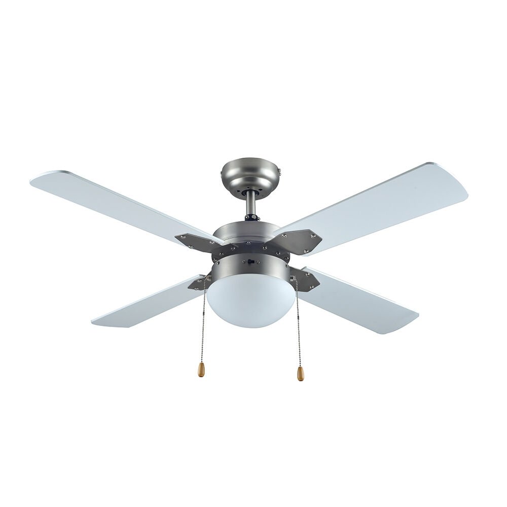 Vanti 60W 106cm (42inç) Gümüş Metal Tavan Avizeli 4 Kanatlı Vantilatör KCF283