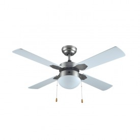 Vanti 60W 106cm (42inç) Gümüş Metal Tavan Avizeli 4 Kanatlı Vantilatör KCF283