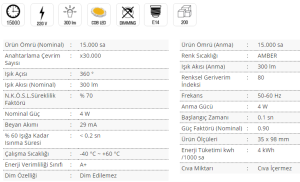 Cata 4W 1800K Rustik Led Ampul CT-4280