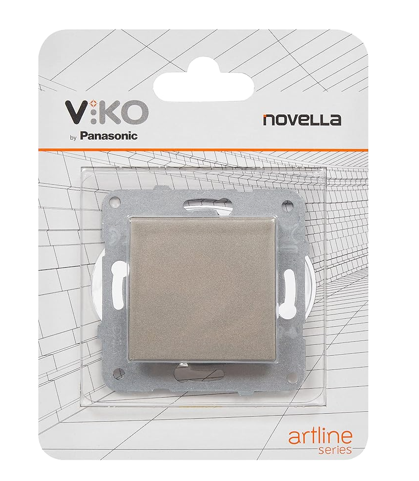 Viko Artline Novella Anahtar Antrasit Mekanizma ve Düğme Kapak Dahil ( Çerçeve Hariç ) 92005301