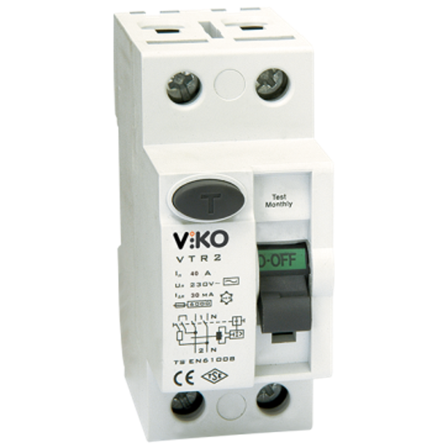 VİKO VTR2-63300 2Kut 300Ma 63A Kaçak Akım Koruma Rölesi