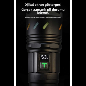Hasuba HS-200 USB Şarjlı Metal El Feneri – 1500 Lümen, 1000 Metre