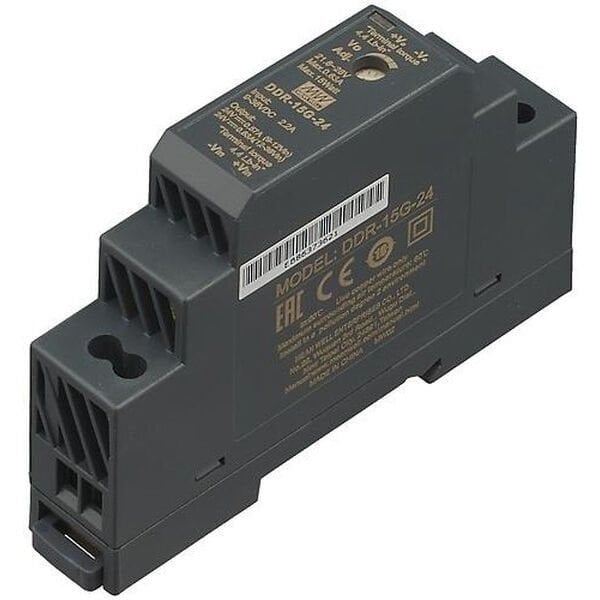 MEANWELL- DDR-15G-24  Din Rail - Ray Montajlı Güç Kaynağı