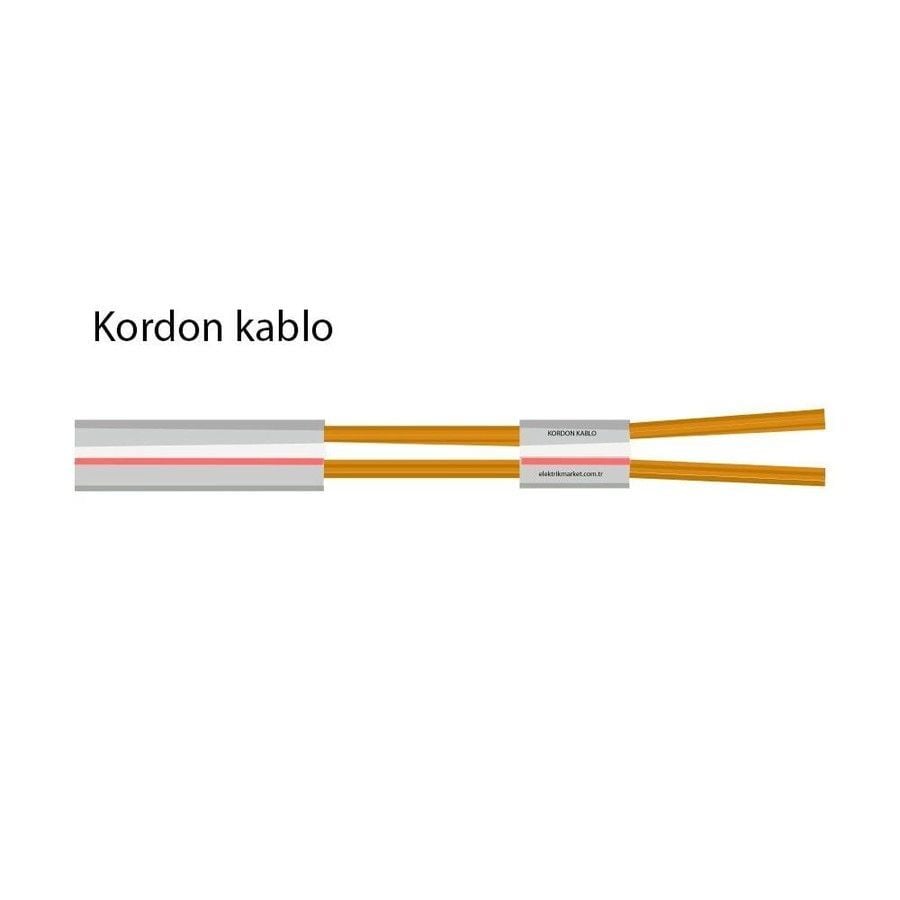 2x0,75 Kordon Bakır Kablo Siyah