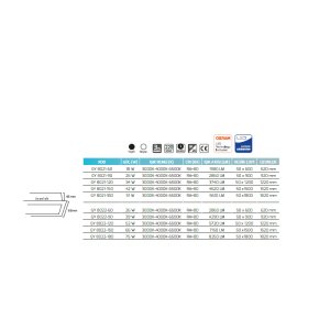 Goya 52w 120cm Sıva Altı Led Linear Armatür GY 8022-120
