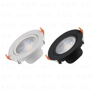 ACK 5W 3000K COB LED Spot Armatür Siyah  AD01-00501