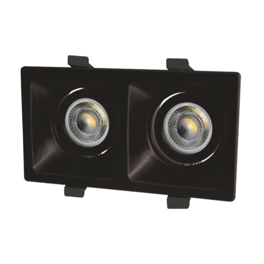 Cata Dekoratif Spot Puma 2'li Siyah CT-5005 (Ampül ve Duy Hariç)