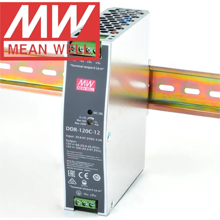 MEANWELL- DDR-120C-12  Din Rail - Ray Montajlı Güç Kaynağı