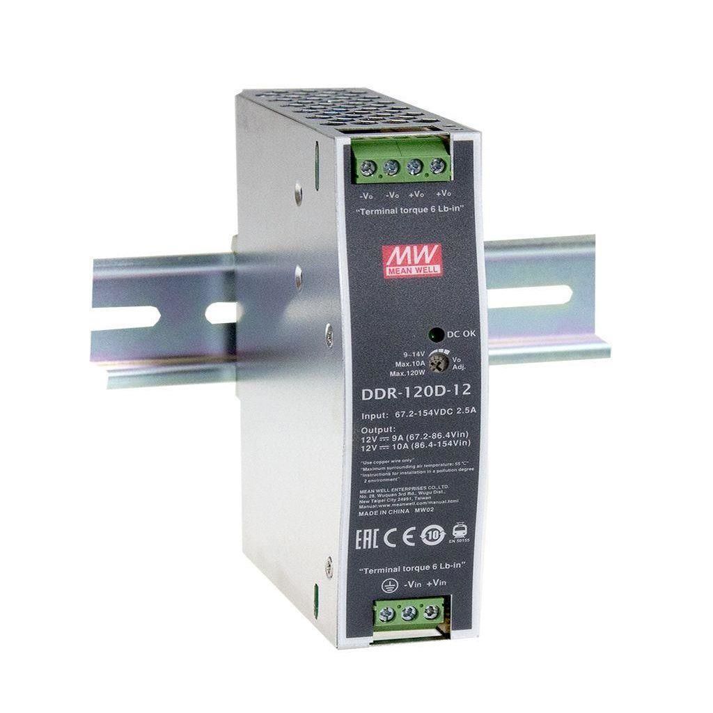 MEANWELL- DDR-120D-12  Din Rail - Ray Montajlı Güç Kaynağı