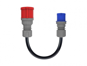 Bemis Cee Norm Adaptör 3x2,5 Ttr  3/16A Fiş - 5/32A Priz (30cm Kablolu) Elektrikli Araç Şarj BKT-0511-2211