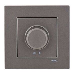 Viko Artline Novella Rotatif Dimmer PRO 6w  (100W) RL (Çerçeve Hariç) Antrasit