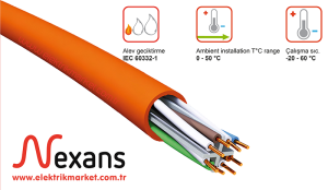 Nexans Cat6 Halogen Free LSZH  Data Kablosu 23 AWG %100 Bakır