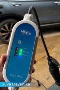 Hims HCTK-G-3 3.7kW Ev Tipi Taşınabilir Elektrikli Araç Şarj Cihazı