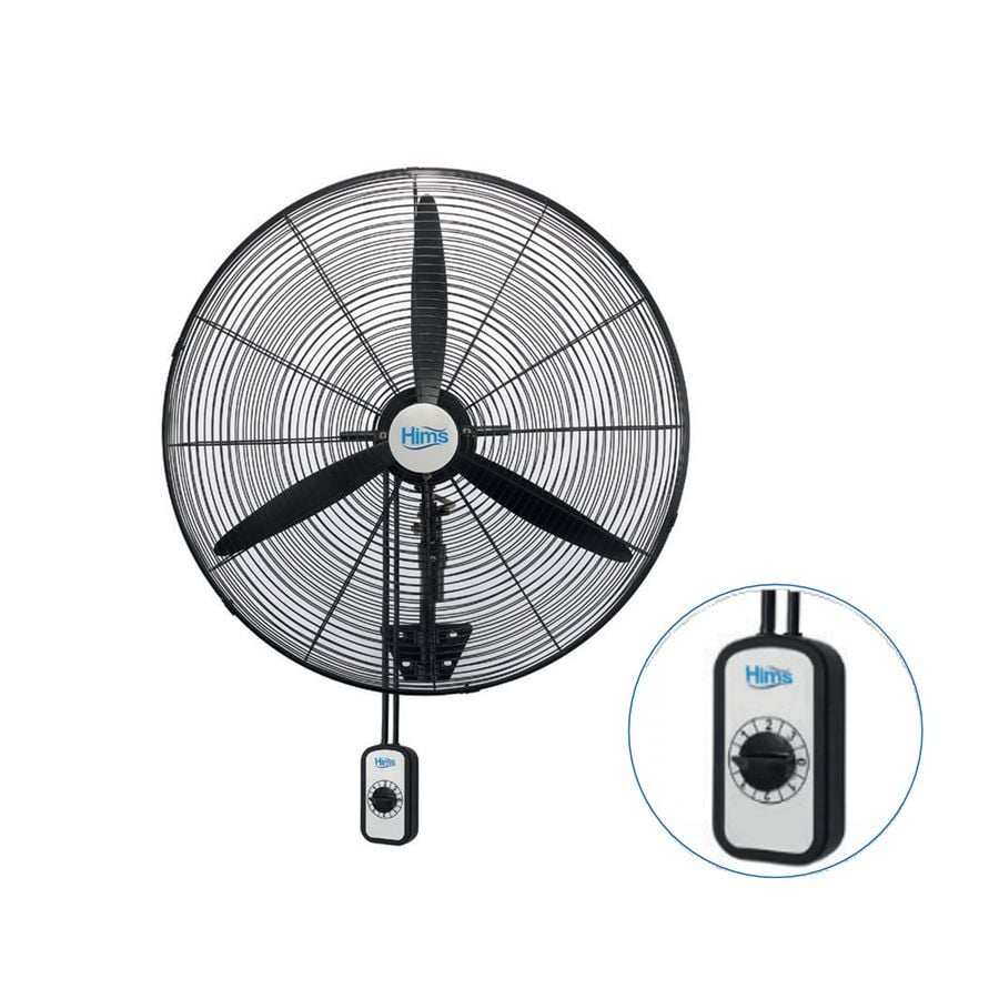Hims 75cm (30inç) Sanayi Tipi Duvar Tipi Kablolu Anahtarlı Vantilatör 210w HEF-DA750