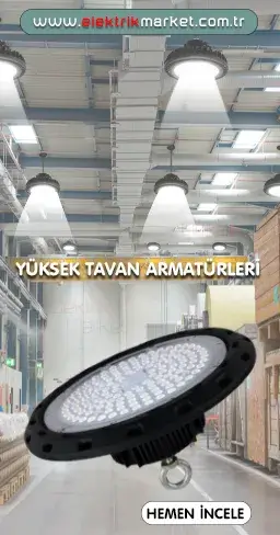 Yüksek tavan aydınlatma / Endüstriyel Aydınlatma Fabrika Aydınlatma Modelleri