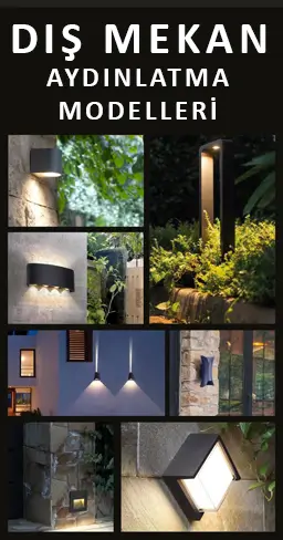 Dış Mekan Aydınlatma Aplik Modelleri
