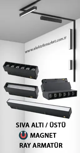 Yeni Nesil Magnet Ray Spot Sıva Altı / Sıva Üstü Lineer